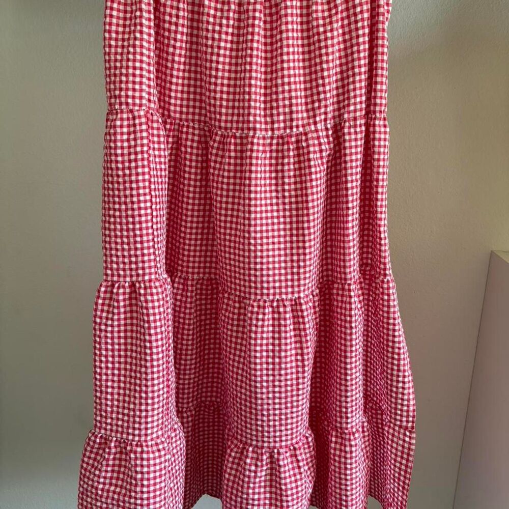 Noisy-may Women's Red and Pink Skirt